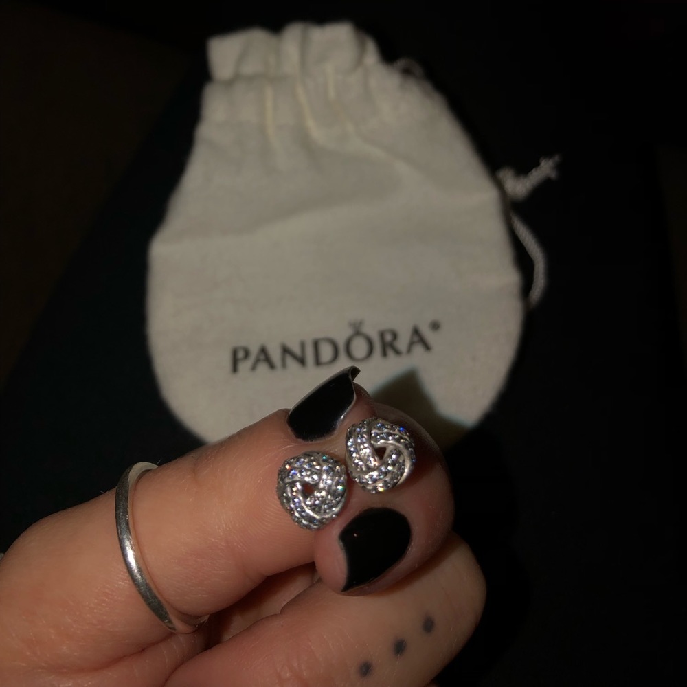Authentic Pandora Love Knot studs